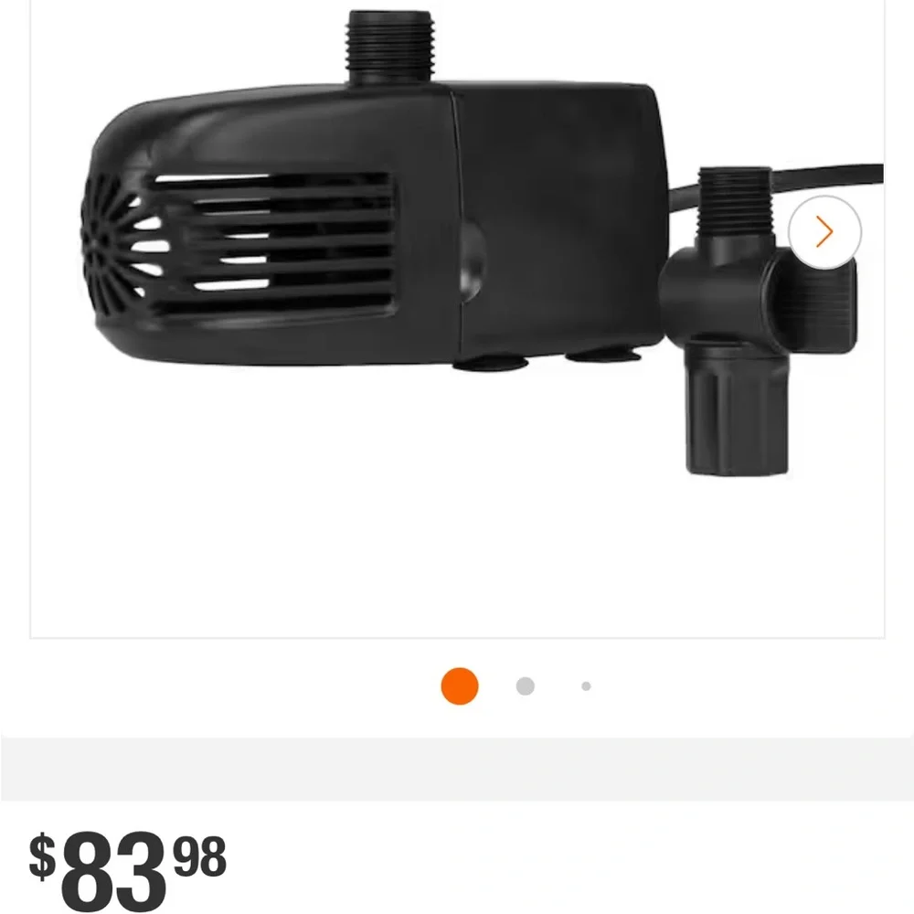 Black Pond Pump for Medium Ponds